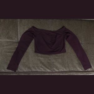 Forever21 Off-shoulder Crop top Small